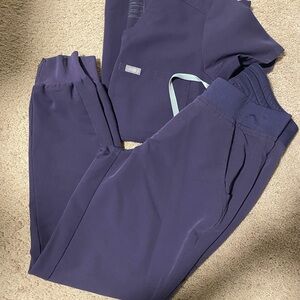 Figs Women's Scrub Set in Deep Purple